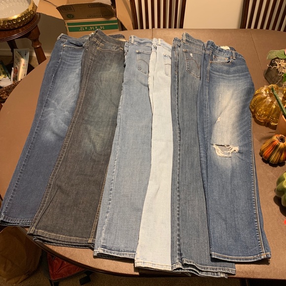 Lot Of 6 Women’s Designer Jeans- Levi’s, Gap Various Sizes 27-31. - Picture 1 of 6